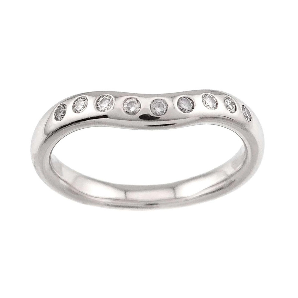 TIFFANY Authentic Silver Diamond Ring - Picture 2 of 7